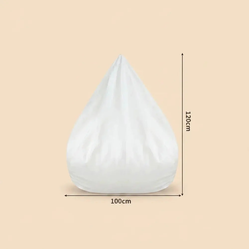 Juste de canapé paresseux sans remplissage, siège de chaise longue en lin, pouf, canapé bouffant, ta
