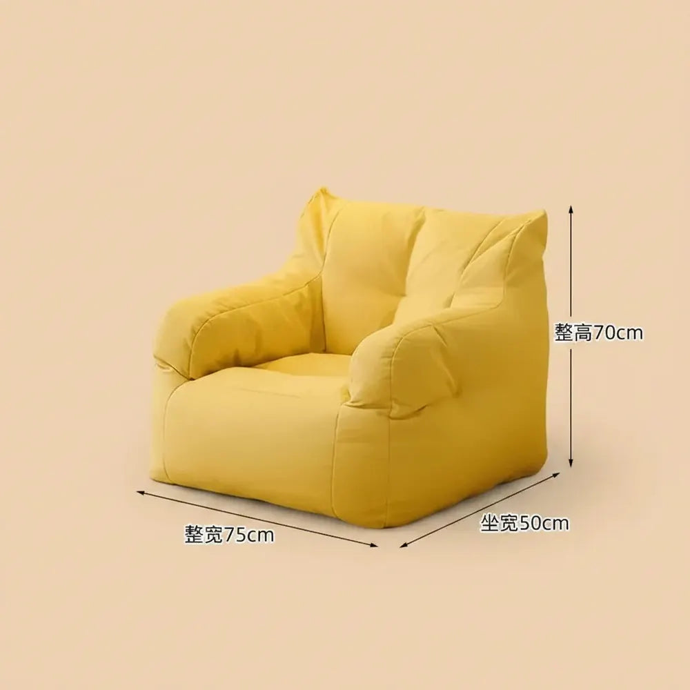 Canapé pouf surdimensionné et confortable avec remplissage en mousse en peluche pour adultes, canapé