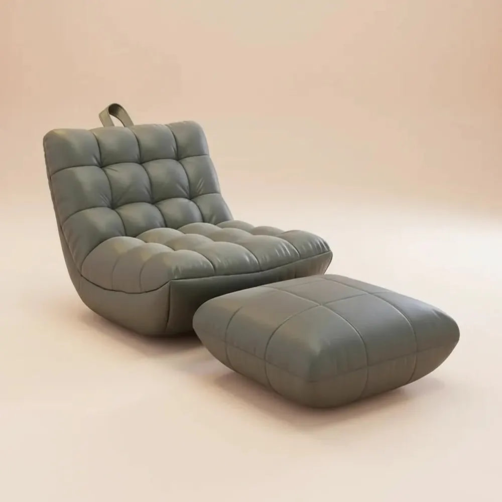 Chaise de pouf minimaliste moderne, chaise longue remplie de mousse EPS, canapé-lit pour adultes et 