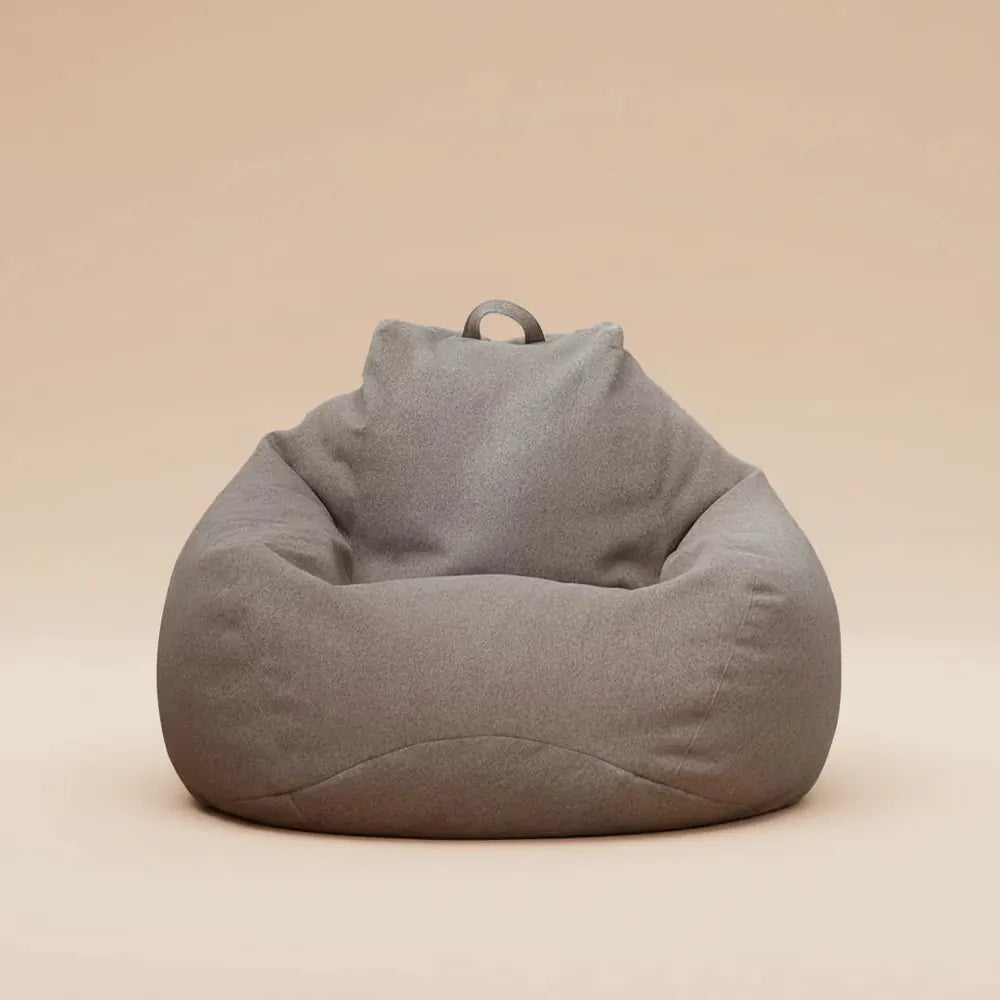 Juste de canapé paresseux sans remplissage, siège de chaise longue en lin, pouf, canapé bouffant, ta