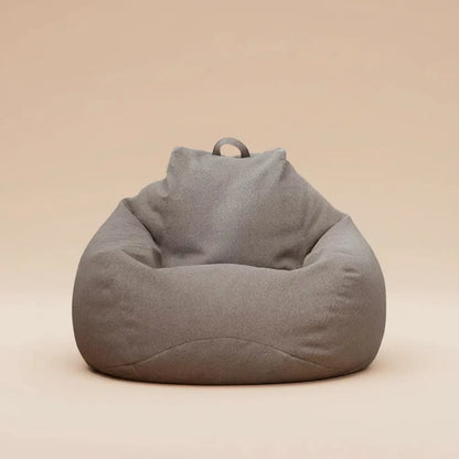Juste de canapé paresseux sans remplissage, siège de chaise longue en lin, pouf, canapé bouffant, ta