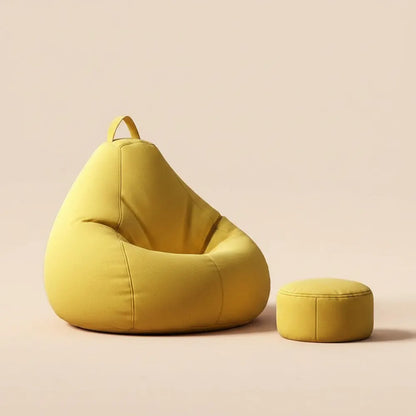 Pouf de relaxation moderne avec rembourrage pour 1 personne, canapé pouf d'extérieur, poufs de salon