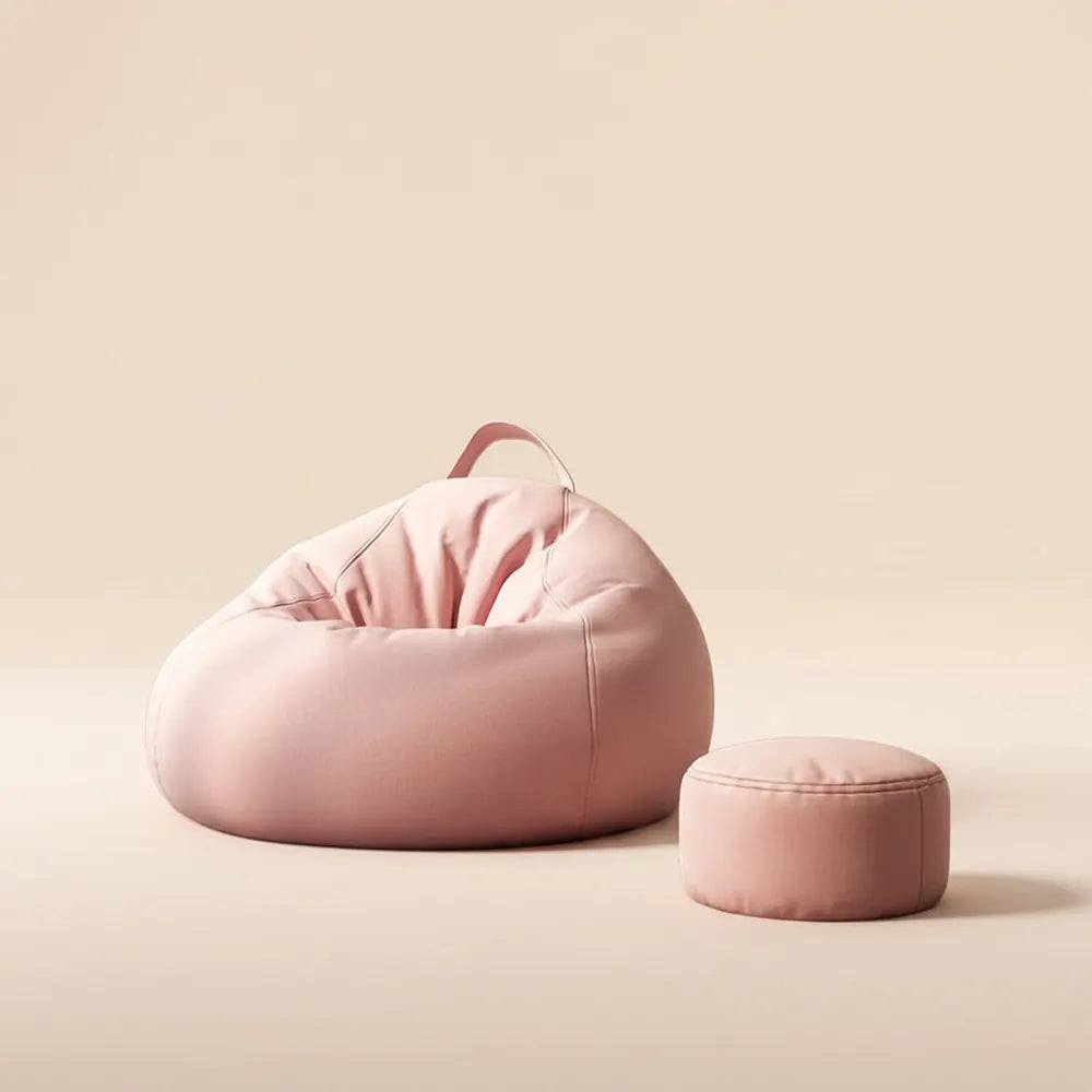 Pouf de relaxation moderne avec rembourrage pour 1 personne, canapé pouf d'extérieur, poufs de salon