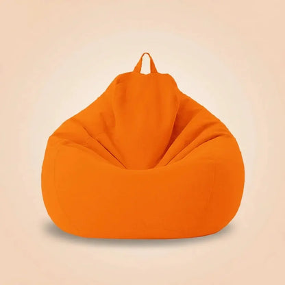 OTAUTAU Pouf en coton et lin de 90 cm (3 pieds) avec rembourrage, fauteuil d'angle paresseux, canapé
