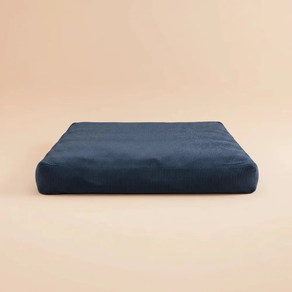 Garvee Pouf géant 2-en-1 en velours côtelé, convertible en lit, canapé paresseux 1 place rembourré e