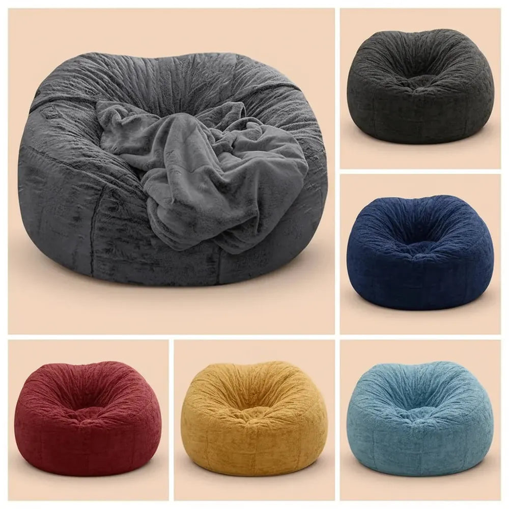 Housse de pouf Flexible pour canapé, utile, Anti-décoloration, pour intérieur, surdimensionnée, hous