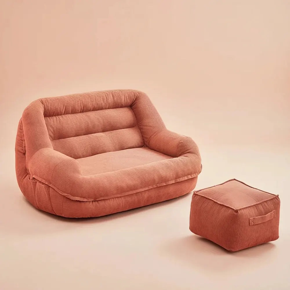 Canapé Double pouf Simple avec repose-pieds jumeaux, inclinable, pour adulte, Tatami, chaise longue 