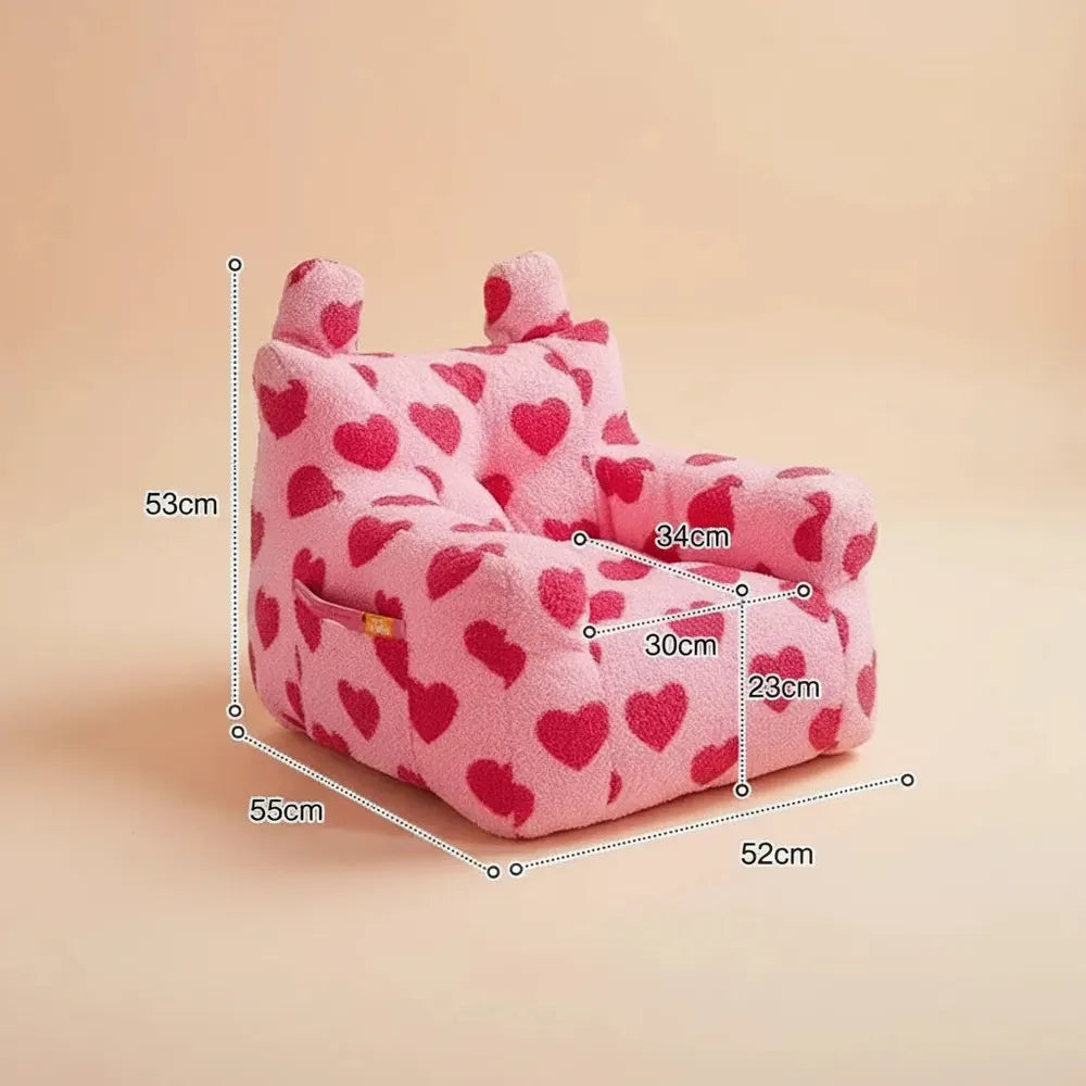OTAUTAU 3-6 ans enfants petite taille S pouf chaise avec remplissage Faux agneau enfants cadeau de n