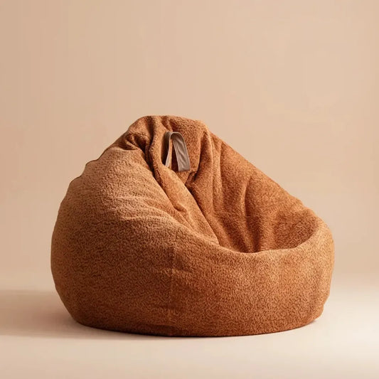 OTAUTAU-Pouf pouf en chenille souple avec remplissage, pouf de salon, chaise bouffante goutte d'eau,