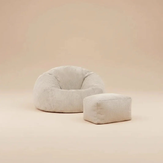 OTAUTAU-Pouf en velours côtelé/velours pour salon, fauteuil pouf avec remplissage d'angle