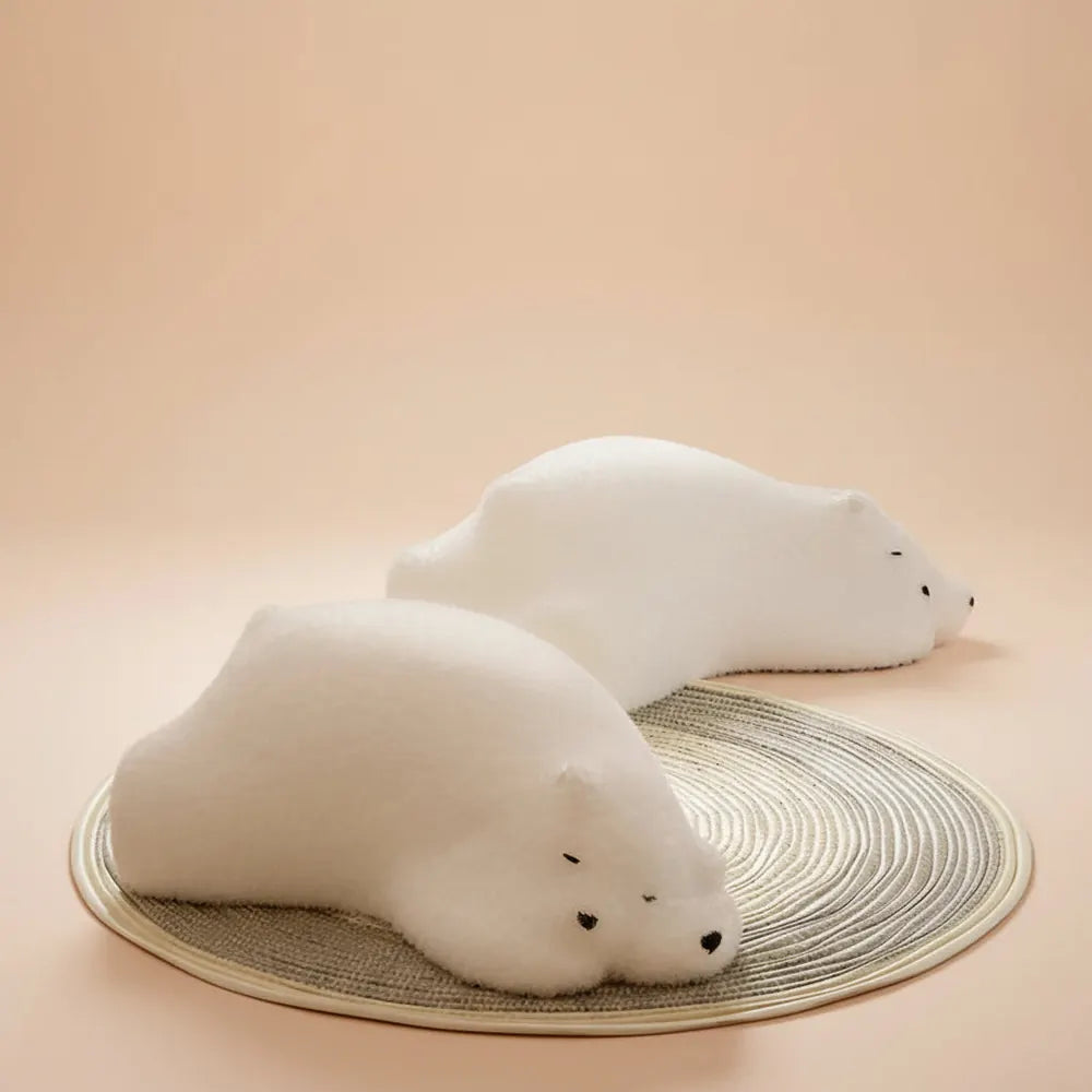 Canapé paresseux en forme d'ours, siège individuel pour enfants, tabouret bas créatif pour salon