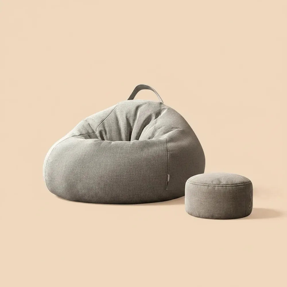 Pouf de sol individuel convertible en lit, avec rembourrage
