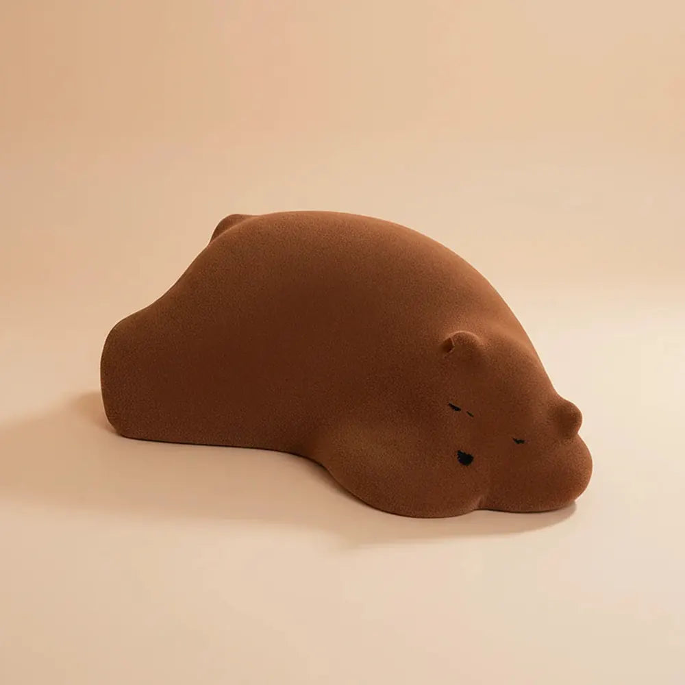 Canapé paresseux en forme d'ours, siège individuel pour enfants, tabouret bas créatif pour salon