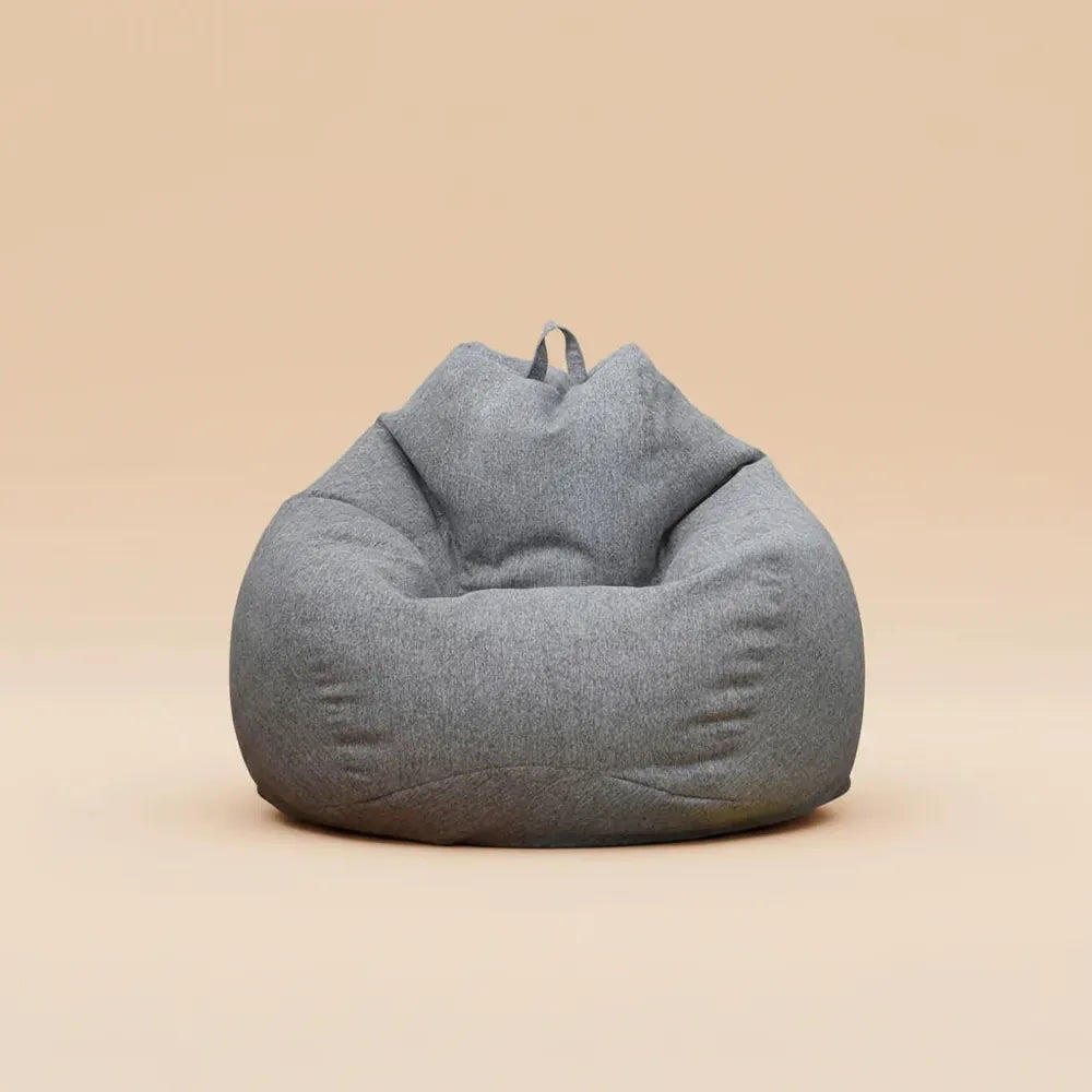OTAUTAU-Pouf en lin lavable avec rembourrage, grand pouf rembourré média, pouf oman, canapé-lit bouf