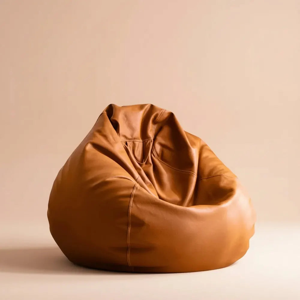 OTAUTAU rempli 70 cm Faux cuir pouf canapés avec remplissage confortable pouf canapé bouffant siège 