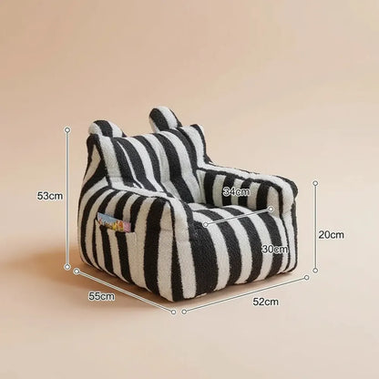 OTAUTAU 3-6 ans enfants petite taille S pouf chaise avec remplissage Faux agneau enfants cadeau de n