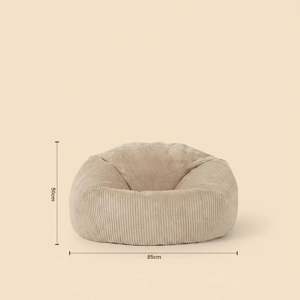 OTAUTAU-Pouf en velours côtelé/velours pour salon, fauteuil pouf avec remplissage d'angle