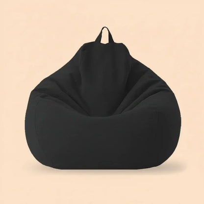 OTAUTAU Pouf en coton et lin de 90 cm (3 pieds) avec rembourrage, fauteuil d'angle paresseux, canapé