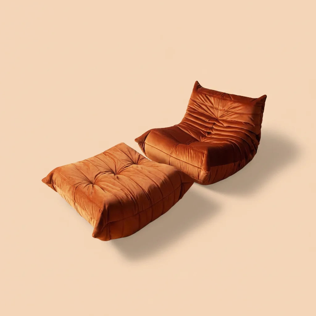 Fauteuil de sol paresseux pour salon, siège individuel en mousse sans accoudoirs, fauteuil de foyer,