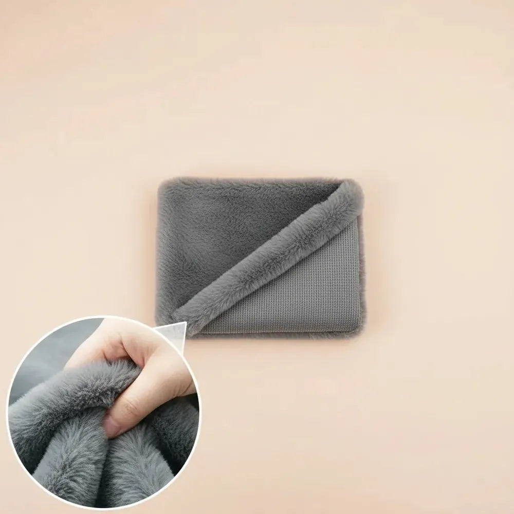 OTAUTAU-Pouf en Fausse Fourrure de Lapin pour Enfant et Adulte, Chaise avec Remplissage, Moelleux, S