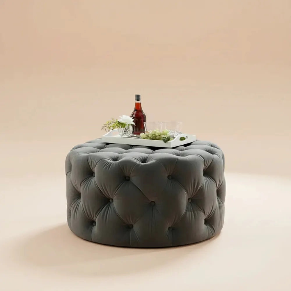 Canapé de Luxe en Velours pour la Maison, Meuble de Salon, Relaxant, Tabouret Bas, Pouf de Sol de Ch