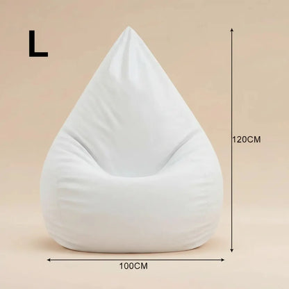 Housse de canapé paresseuse, grande housse de pouf confortable sans remplissage pour la maison, cham
