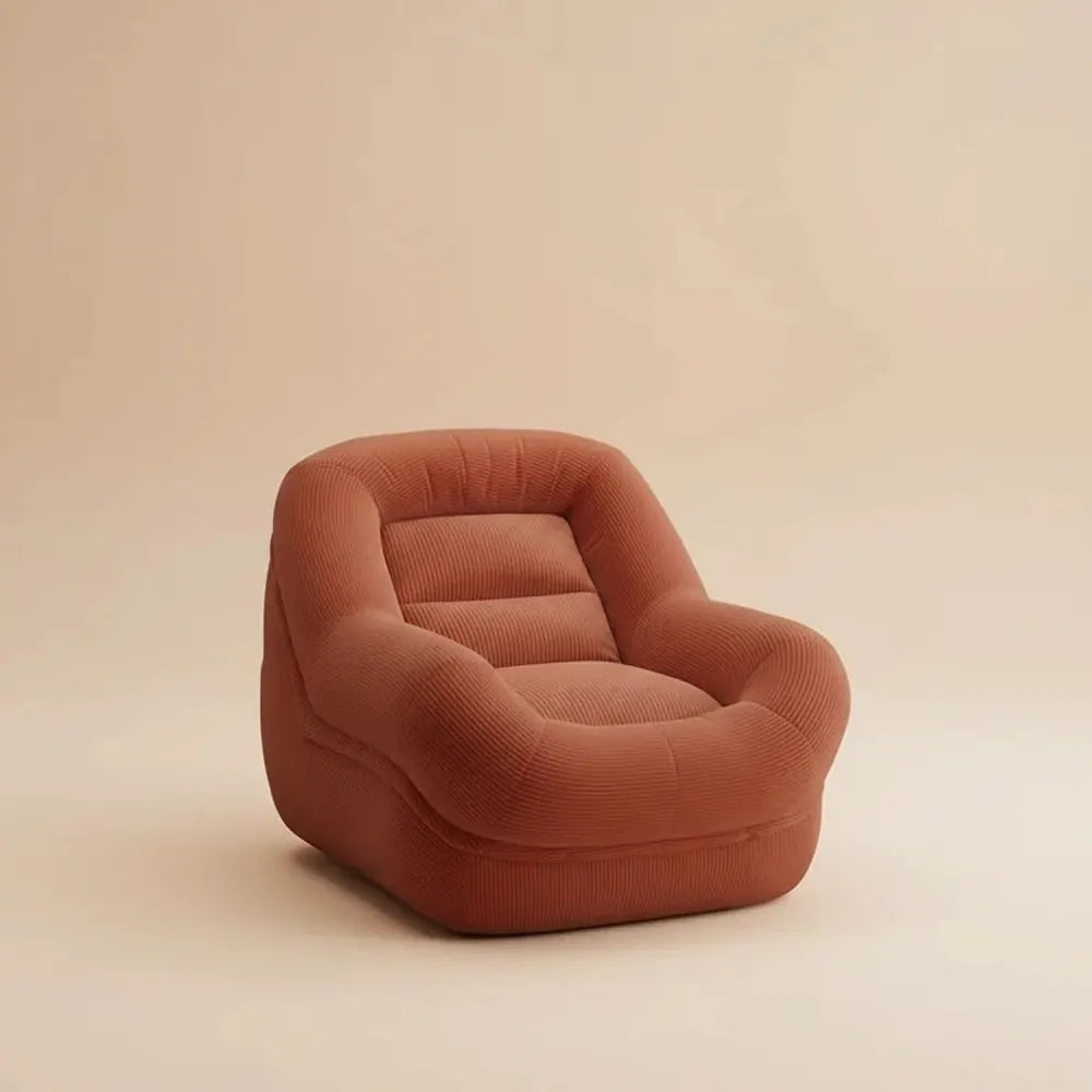 Fauteuil pouf individuel, canapé paresseux pour dormir, design dossier inclinable à 110 degrés, maté