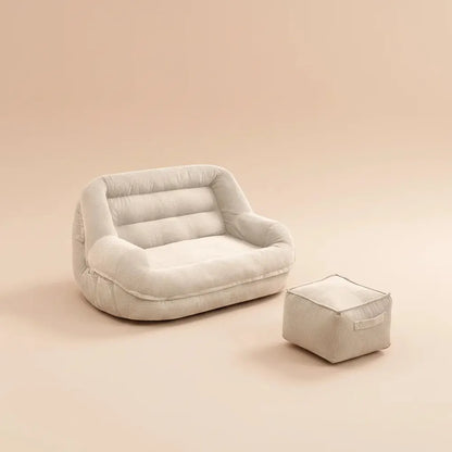 Canapé Double pouf Simple avec repose-pieds jumeaux, inclinable, pour adulte, Tatami, chaise longue 