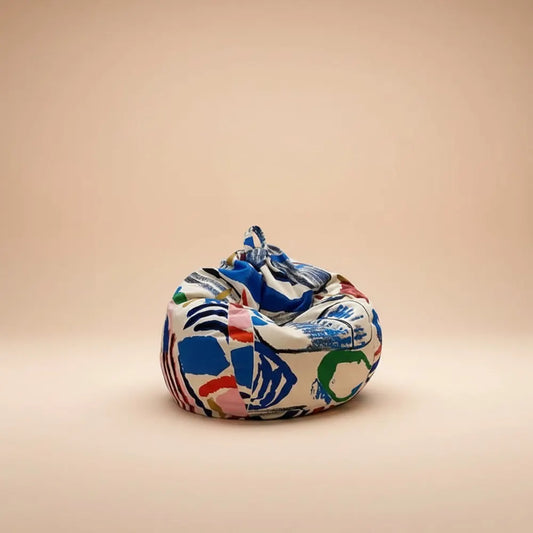 Pouf tendance à motif imprimé moderne, design élégant et coloré, mobilier de salon, pouf XY40DDSF