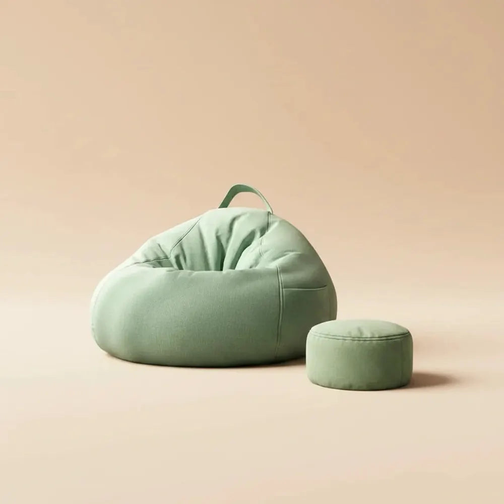 Pouf de sol individuel convertible en lit, avec rembourrage