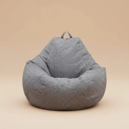 Juste de canapé paresseux sans remplissage, siège de chaise longue en lin, pouf, canapé bouffant, ta