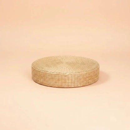 Pouf rond en paille naturelle tissée à la main, 40x40cm, Tatami, coussin de sol, Style japonais, Tex