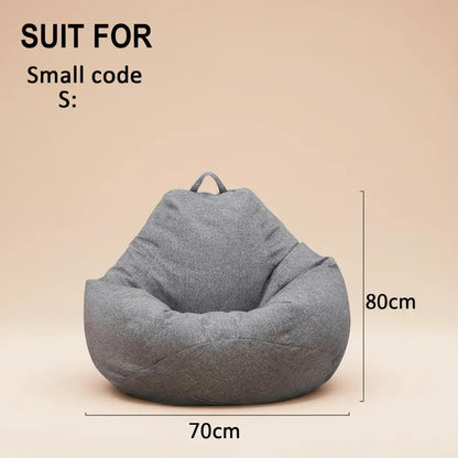 Canapés paresseux couverture chaises sans remplissage confortable adultes pouf chaise canapé salon c