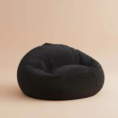 OTAUTAU-Pouf en Fausse Fourrure de Lapin pour Enfant et Adulte, Chaise avec Remplissage, Moelleux, S
