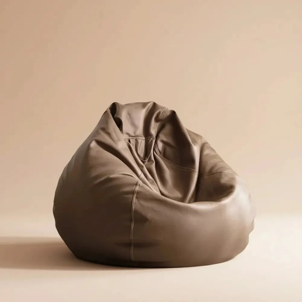 OTAUTAU rempli 70 cm Faux cuir pouf canapés avec remplissage confortable pouf canapé bouffant siège 