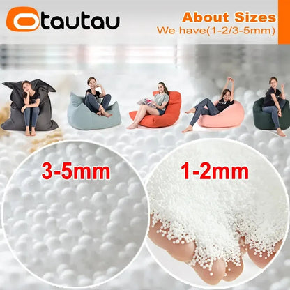 OTAUTAU-Remplisseur de Boules Kampl EPS pour Pouf de 3 Pieds, Coussin en Polyester, Pouf de 3 à 5mm,