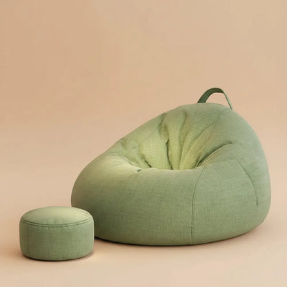 Pouf de relaxation moderne avec rembourrage pour 1 personne, canapé pouf d'extérieur, poufs de salon