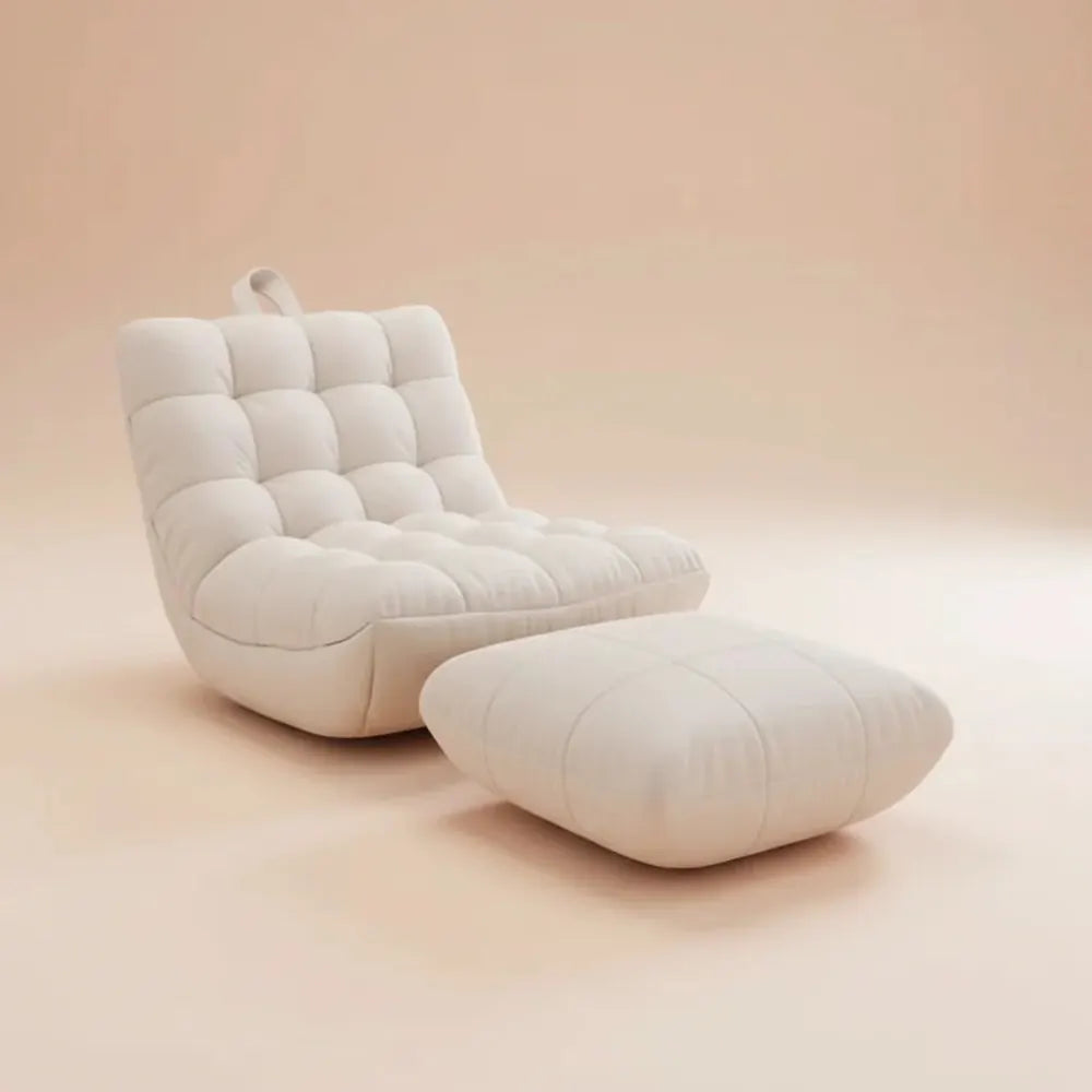 Chaise de pouf minimaliste moderne, chaise longue remplie de mousse EPS, canapé-lit pour adultes et 
