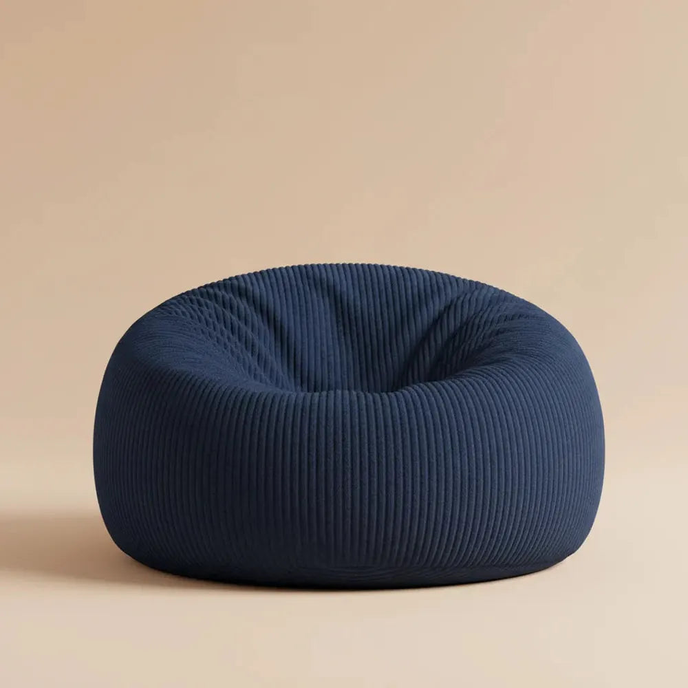 Garvee Pouf géant 2-en-1 en velours côtelé, convertible en lit, canapé paresseux 1 place rembourré e