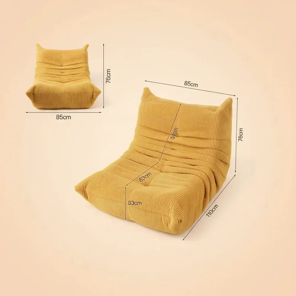 Fauteuils bean bag, fauteuil bean bag en mousse à mémoire de forme, avec rembourrage. Un canapé conf