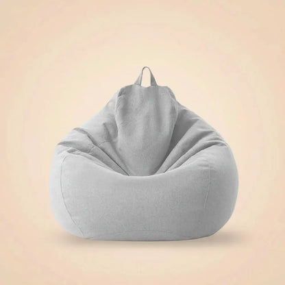 OTAUTAU Pouf en coton et lin de 90 cm (3 pieds) avec rembourrage, fauteuil d'angle paresseux, canapé
