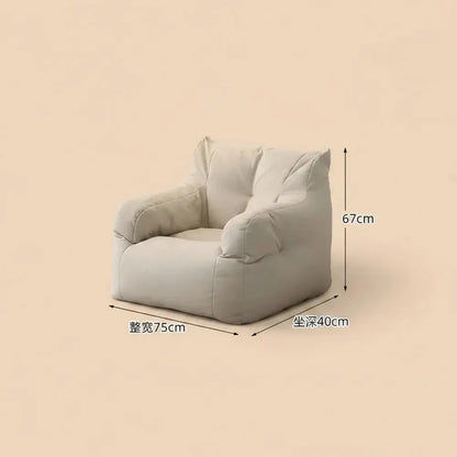 Gaint Paresseux Bean Bag Canapé avec rembourrage en mousse en peluche Mattres de sol Grand canapé de