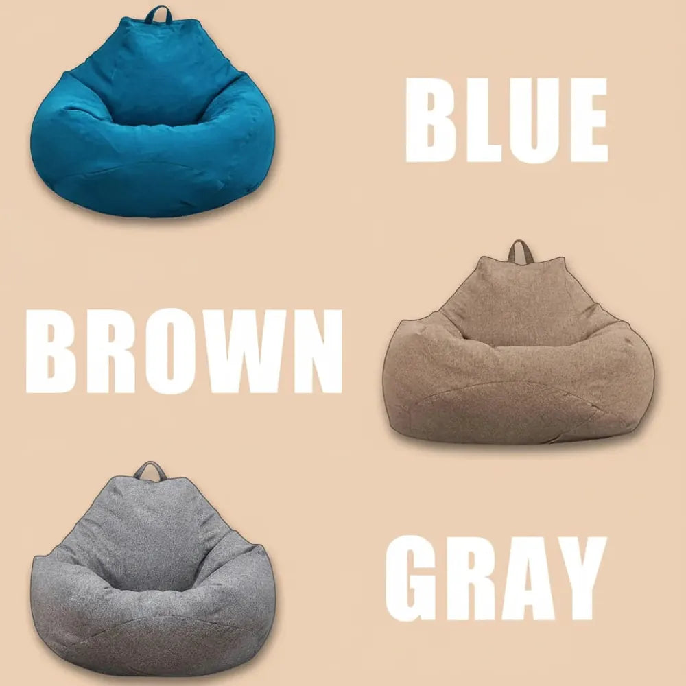 Housses de chaise de canapé sans remplissage, pouf, canapés paresseux, salon, chambre à coucher, siè