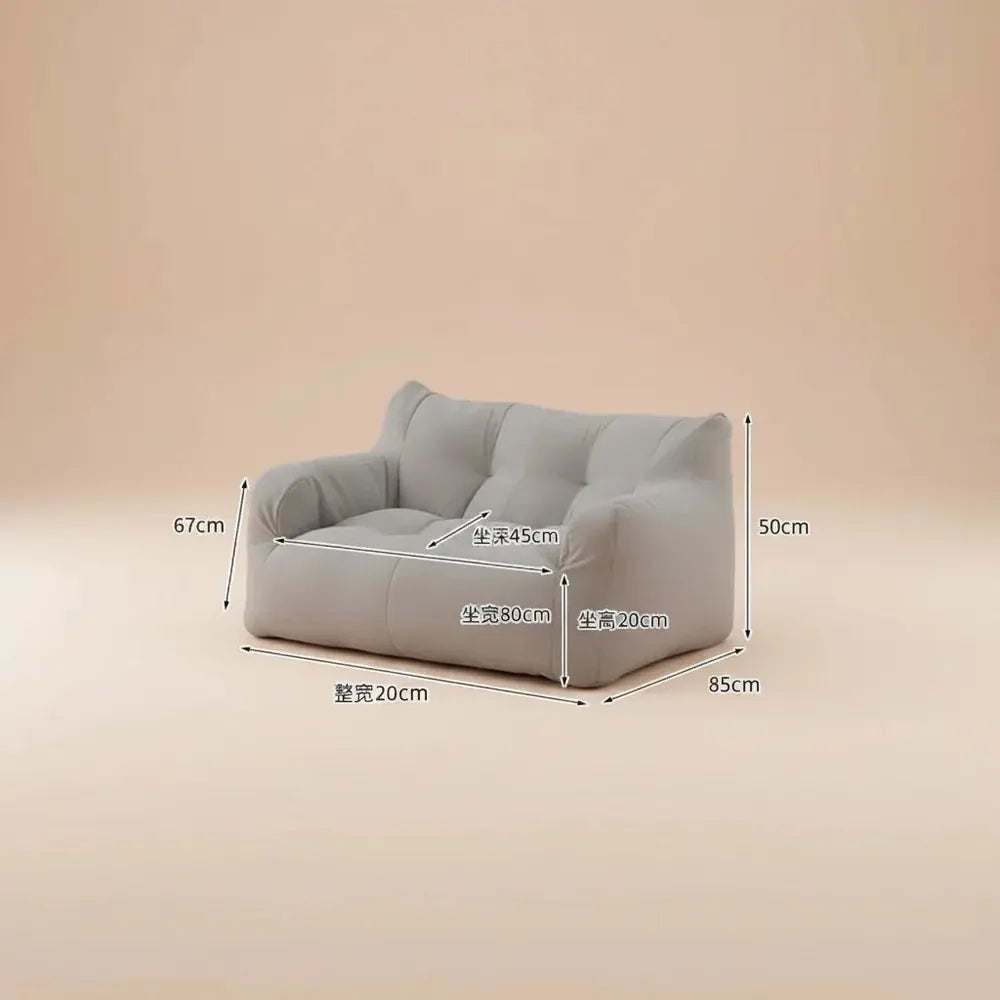 Gaint Paresseux Bean Bag Canapé avec rembourrage en mousse en peluche Mattres de sol Grand canapé de