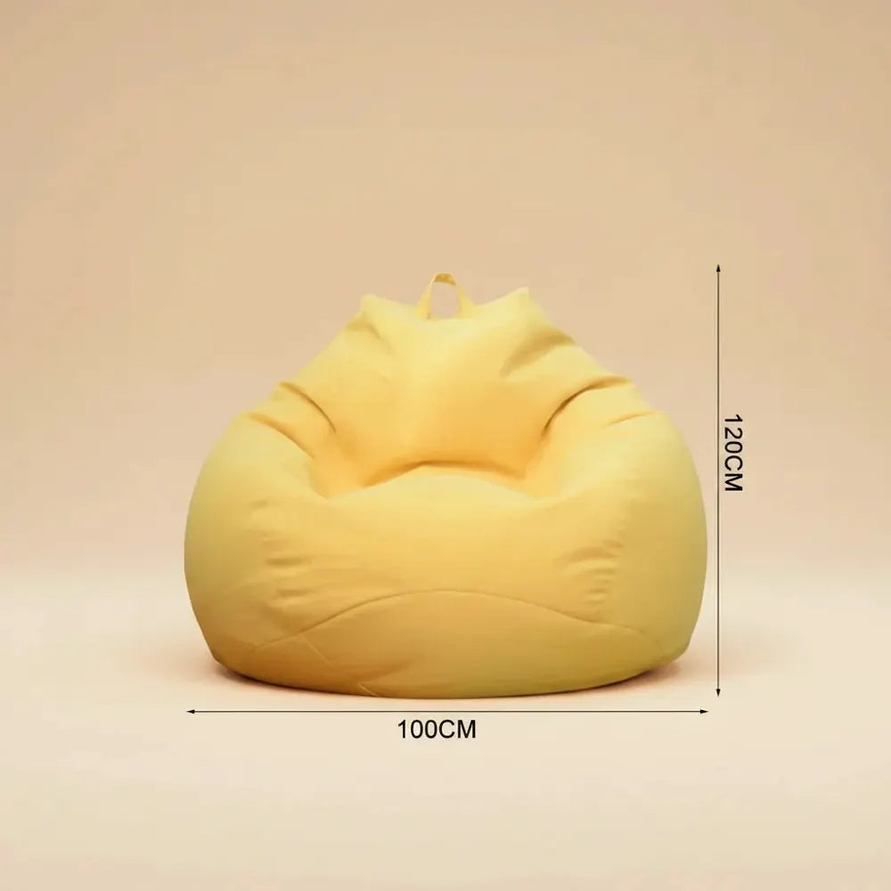 Housse de canapé pour siège paresseux, grand pouf, doux, moelleux, respirant, Tatami pour adulte et 