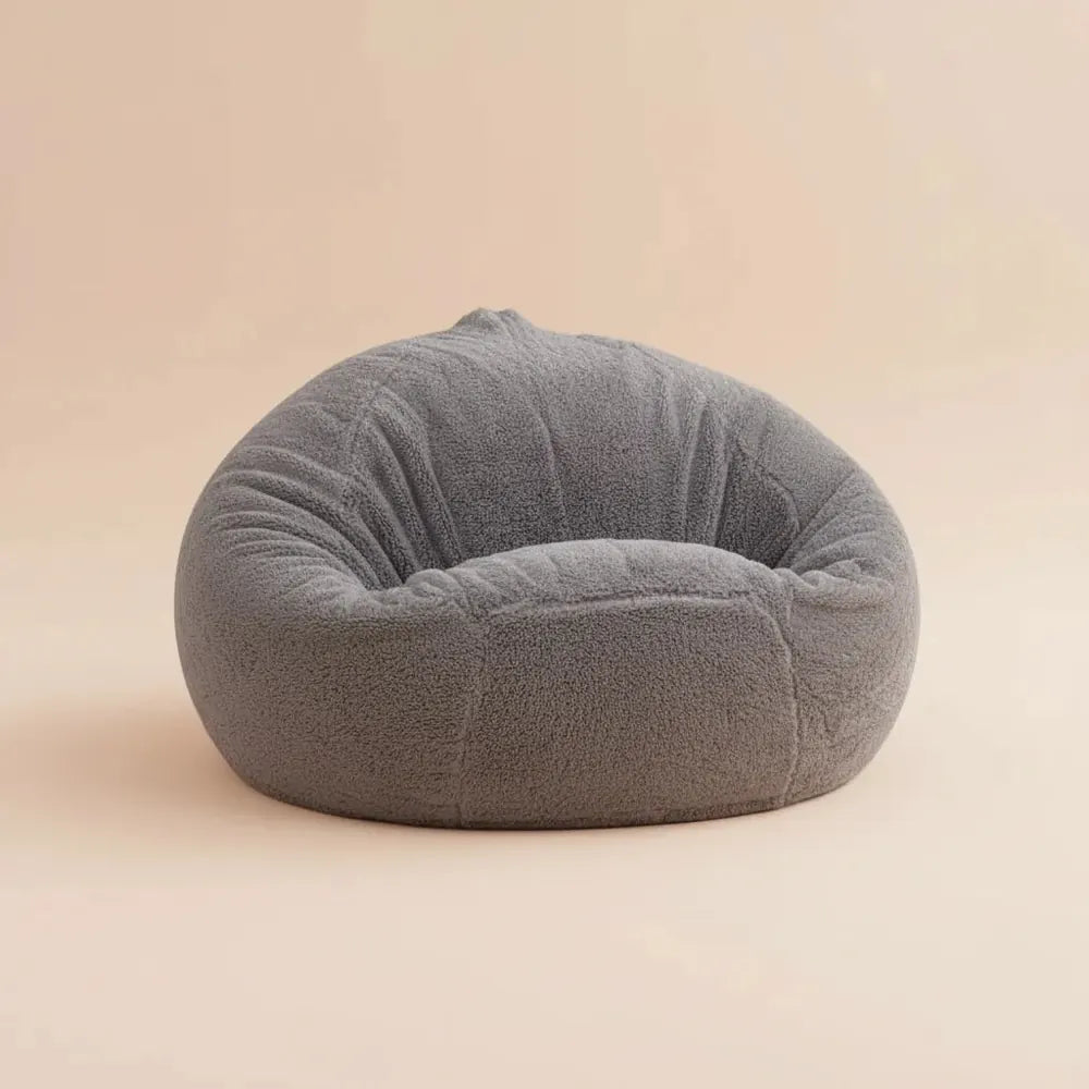 OTAUTAU-Pouf en Fausse Fourrure de Lapin pour Enfant et Adulte, Chaise avec Remplissage, Moelleux, S