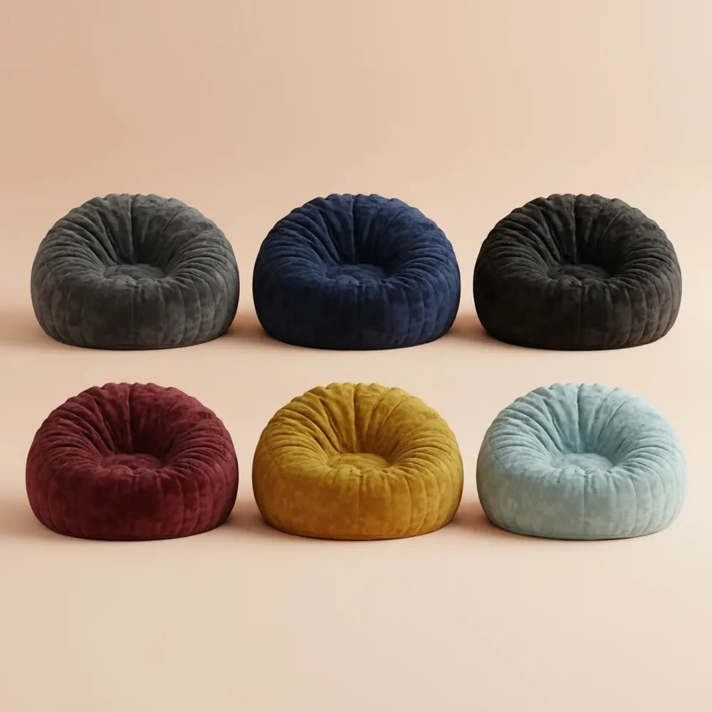 Housse de pouf utilitaire et flexible, anti-décoloration, pour pouf géant d'intérieur, anti-poussièr