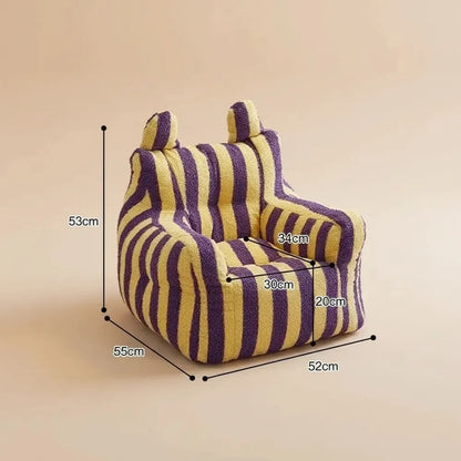 OTAUTAU 3-6 ans enfants petite taille S pouf chaise avec remplissage Faux agneau enfants cadeau de n