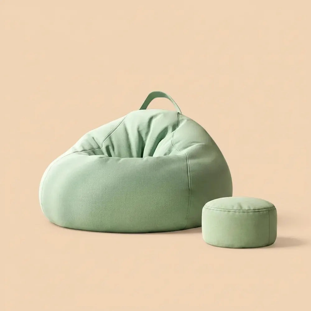 Pouf de sol individuel convertible en lit, avec rembourrage