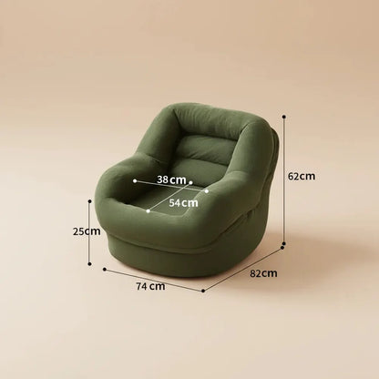 Canapé pour une personne, fauteuil inclinable de loisirs en particules EPS, petit appartement, salon